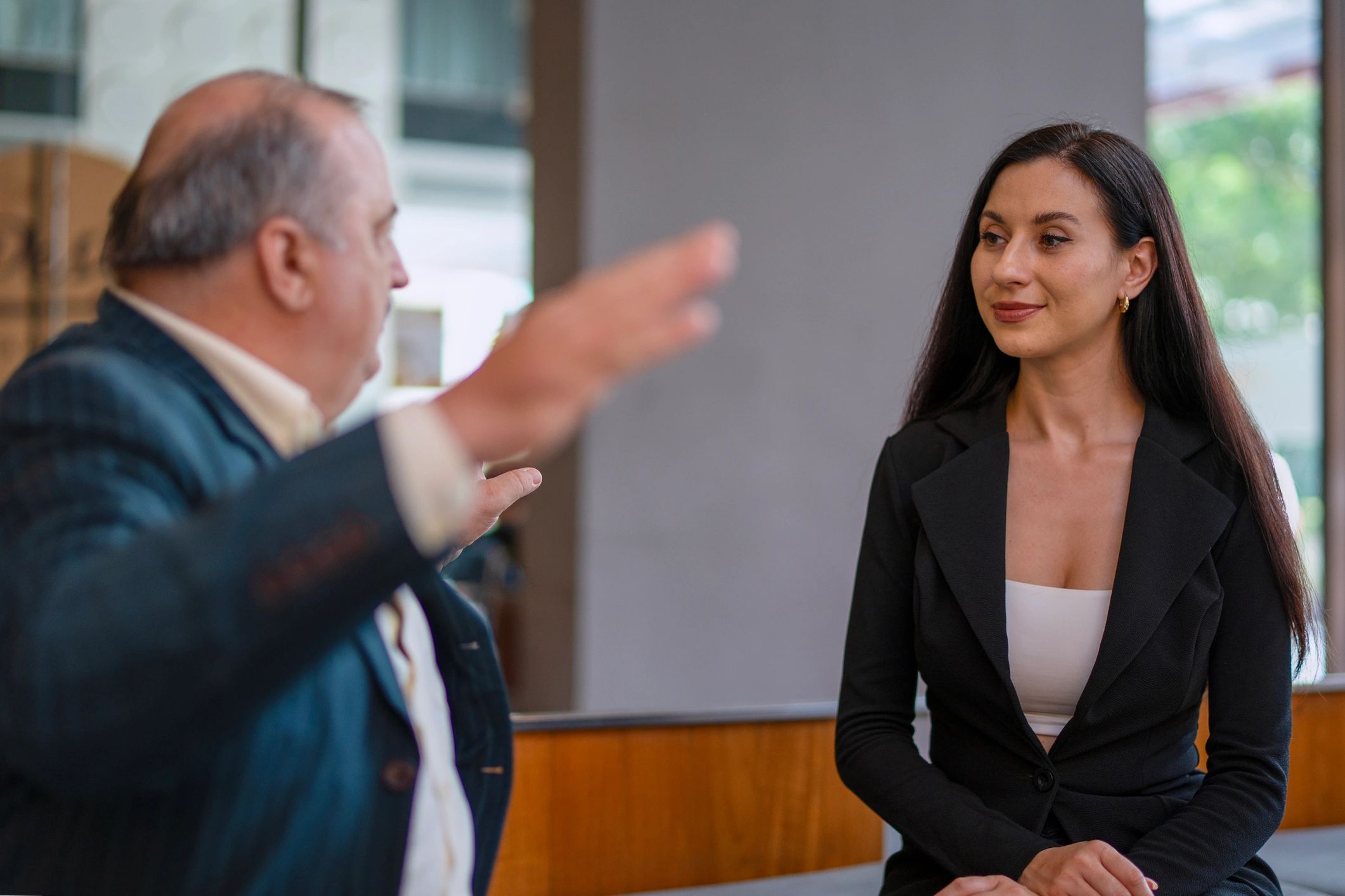 Business consultation meeting in a professional office